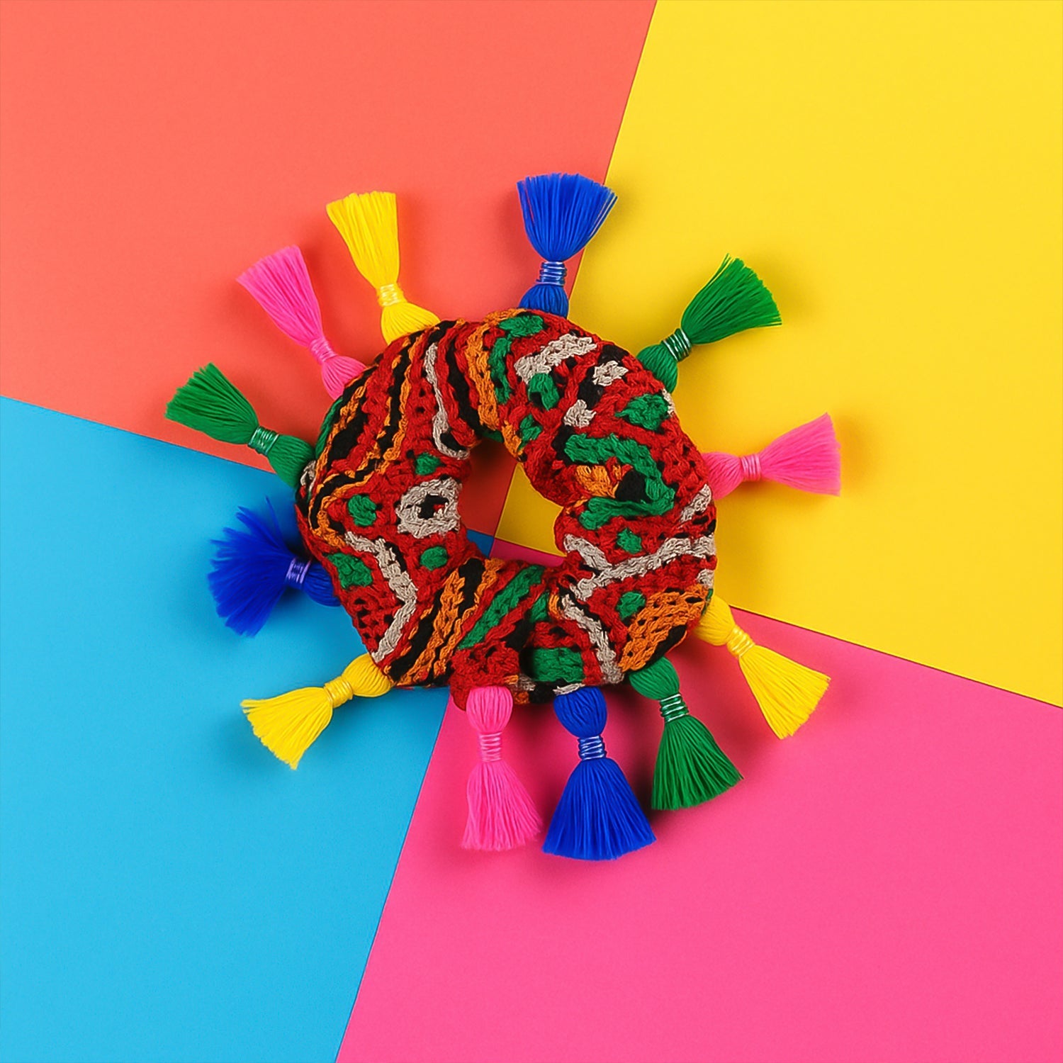 Traditional Multicolor Navratri Hair Bun (1 Pc) Traditional Multicolor Navratri Hair Bun (1 Pc)